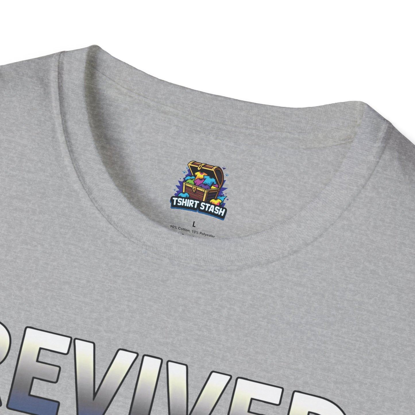 Revived by Dark Mode Tee - High contrast. Higher standards. -Gildan