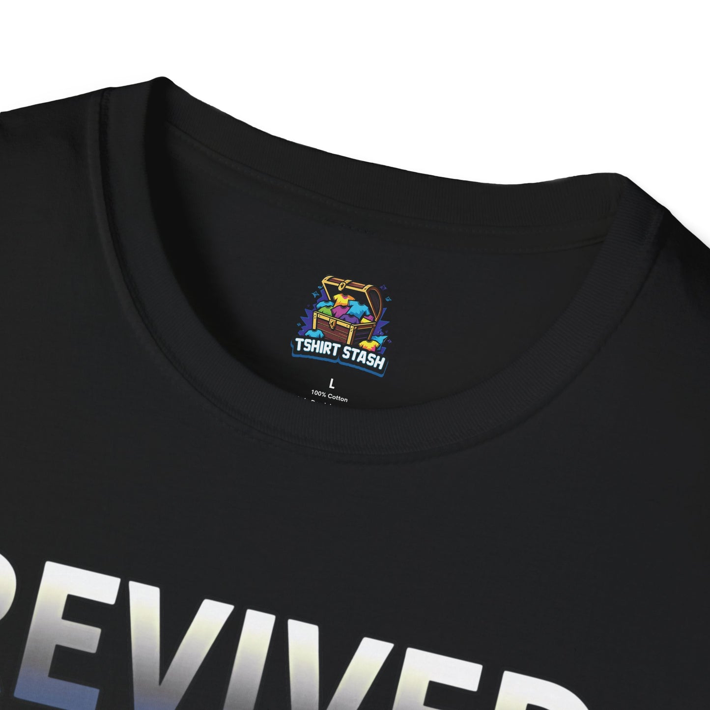 Revived by Dark Mode Tee - High contrast. Higher standards. -Gildan