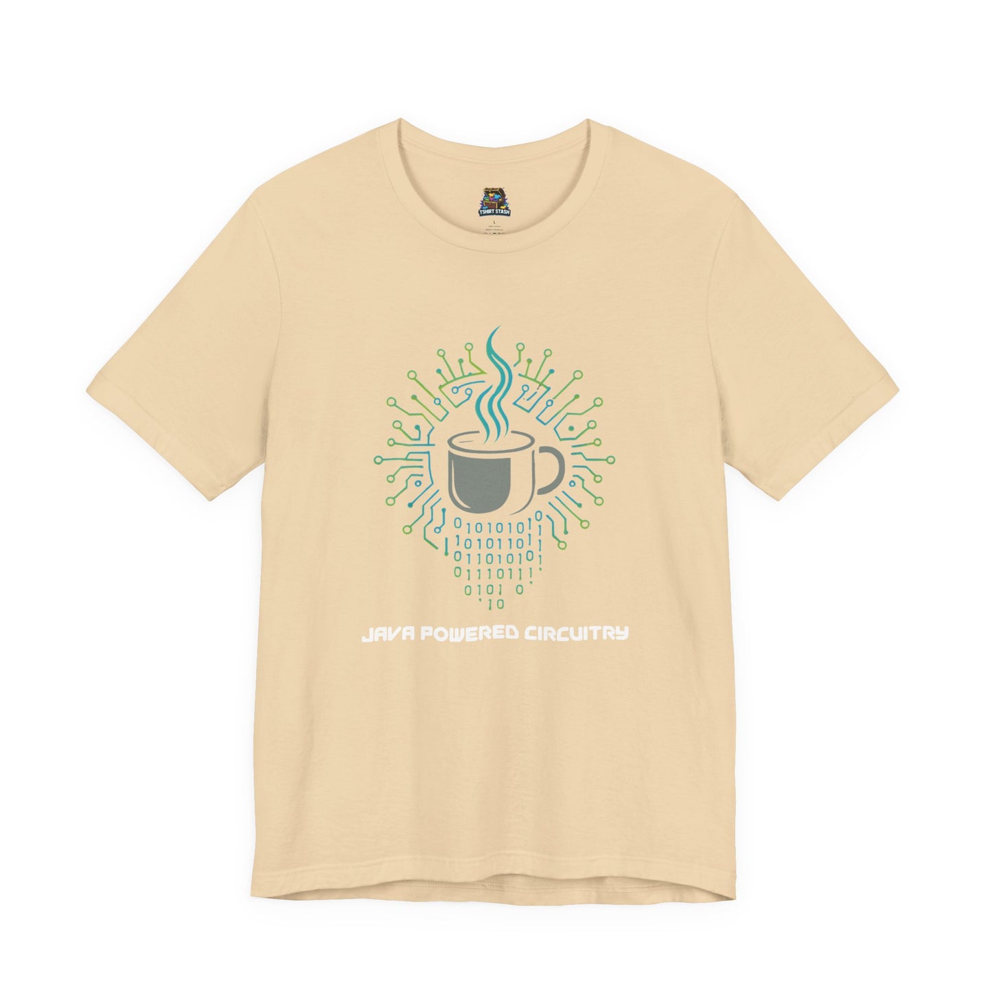 Java Powered Circuitry – Geek Coffee & Code Tee - Bella+Canvas
