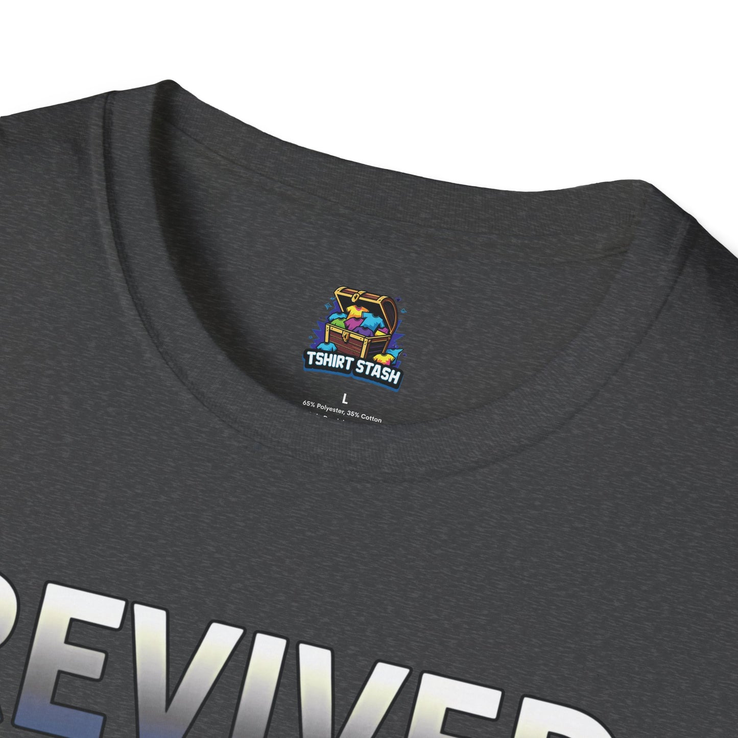 Revived by Dark Mode Tee - High contrast. Higher standards. -Gildan