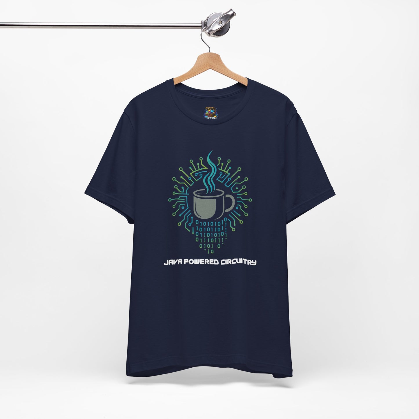 Java Powered Circuitry – Geek Coffee & Code Tee - Bella+Canvas