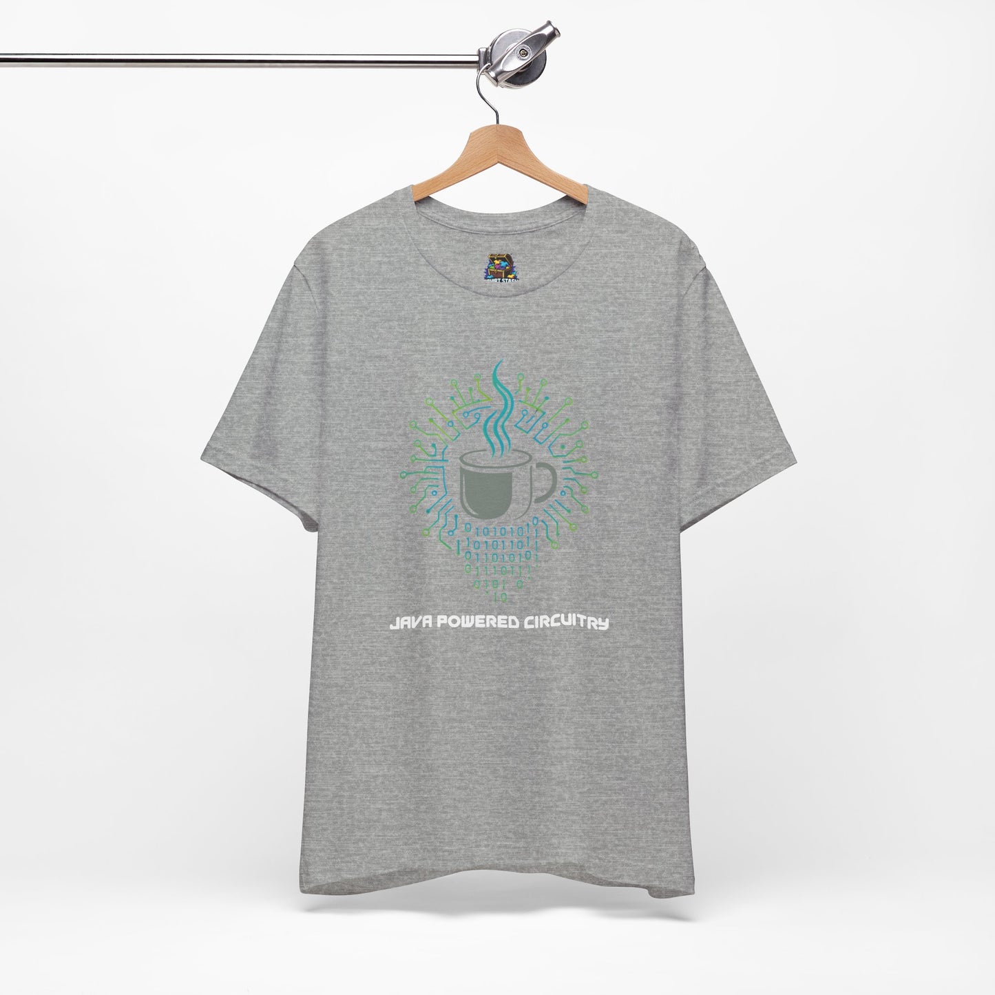 Java Powered Circuitry – Geek Coffee & Code Tee - Bella+Canvas