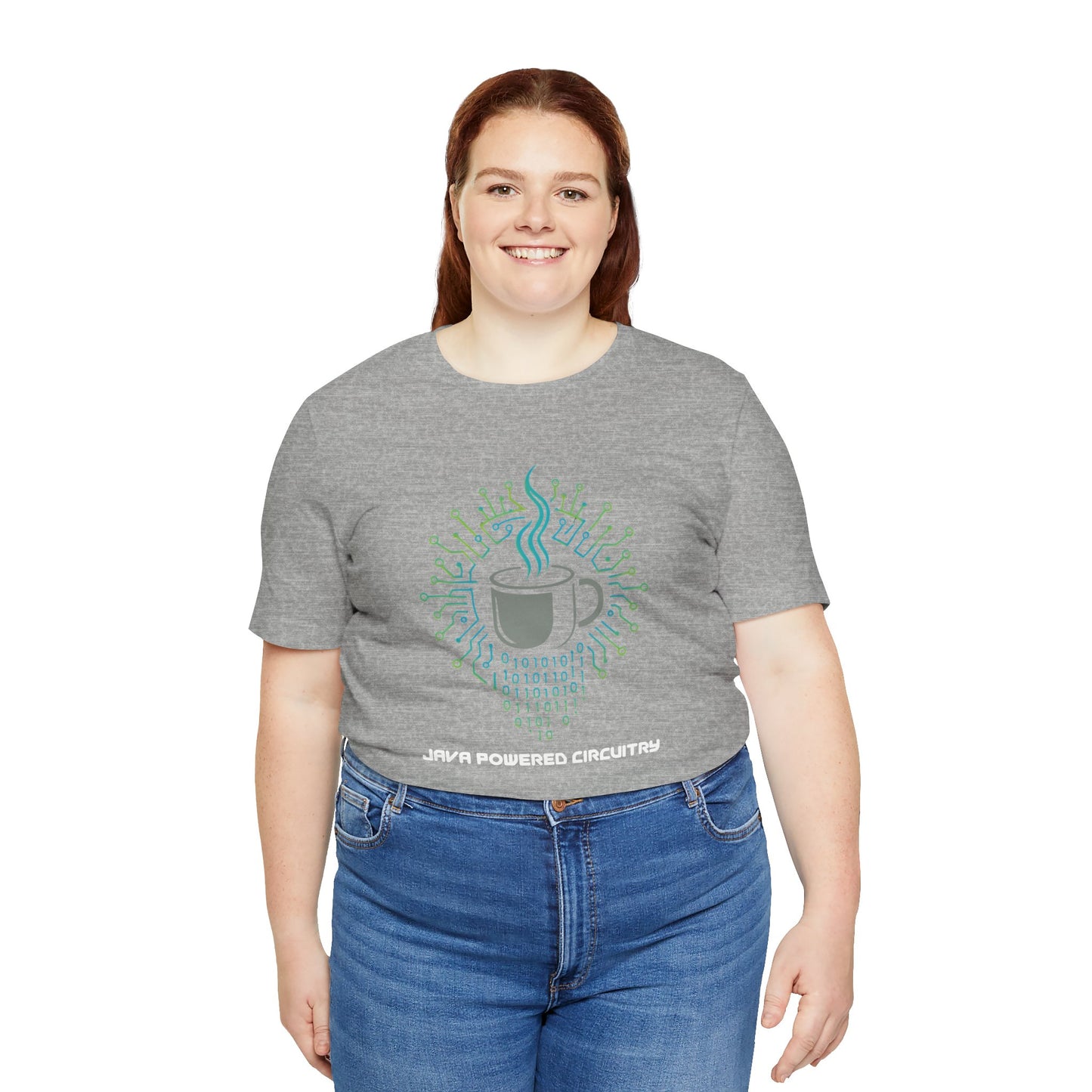 Java Powered Circuitry – Geek Coffee & Code Tee - Bella+Canvas
