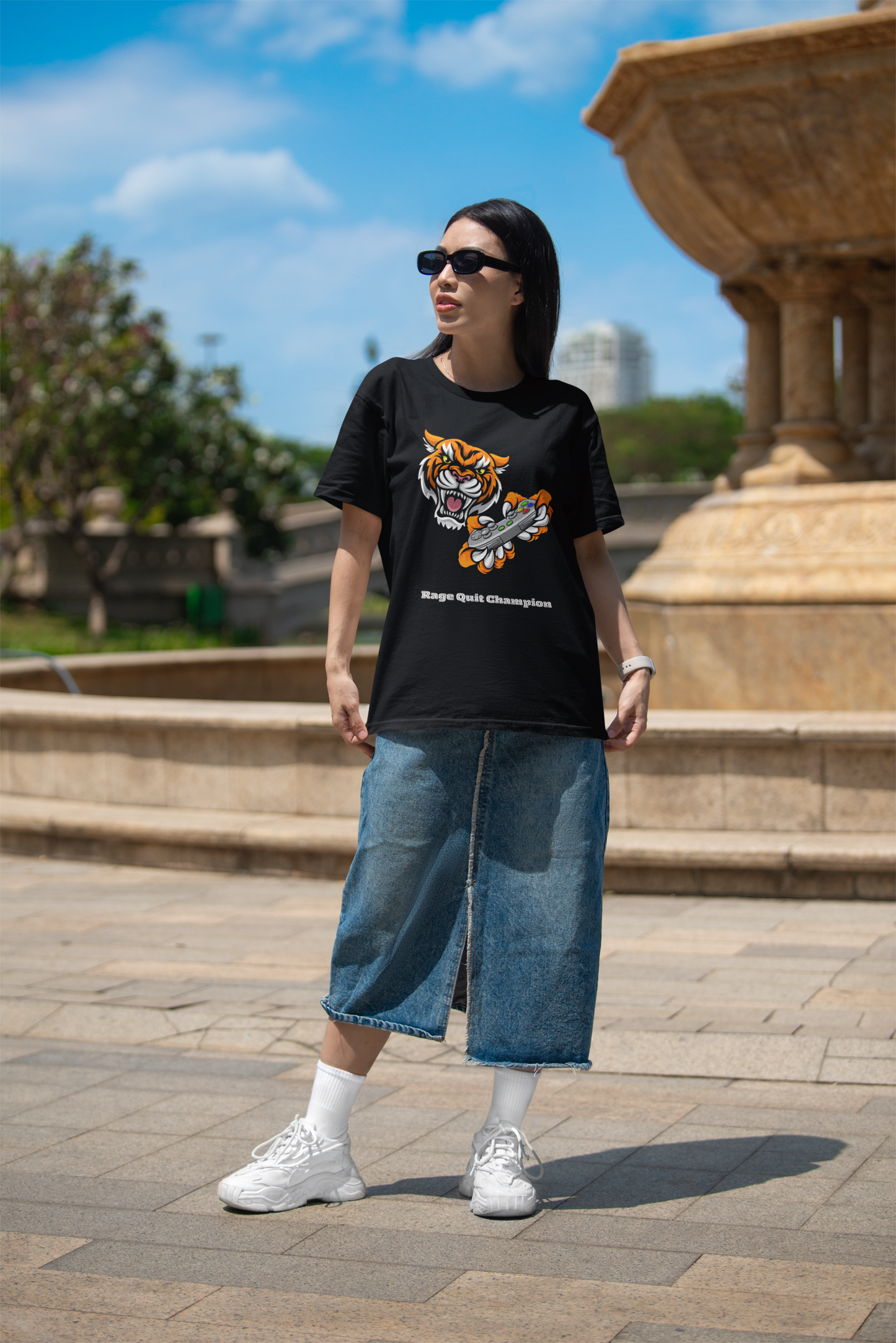 Rage Quit Champions Tiger Tee-Bella+Canvas