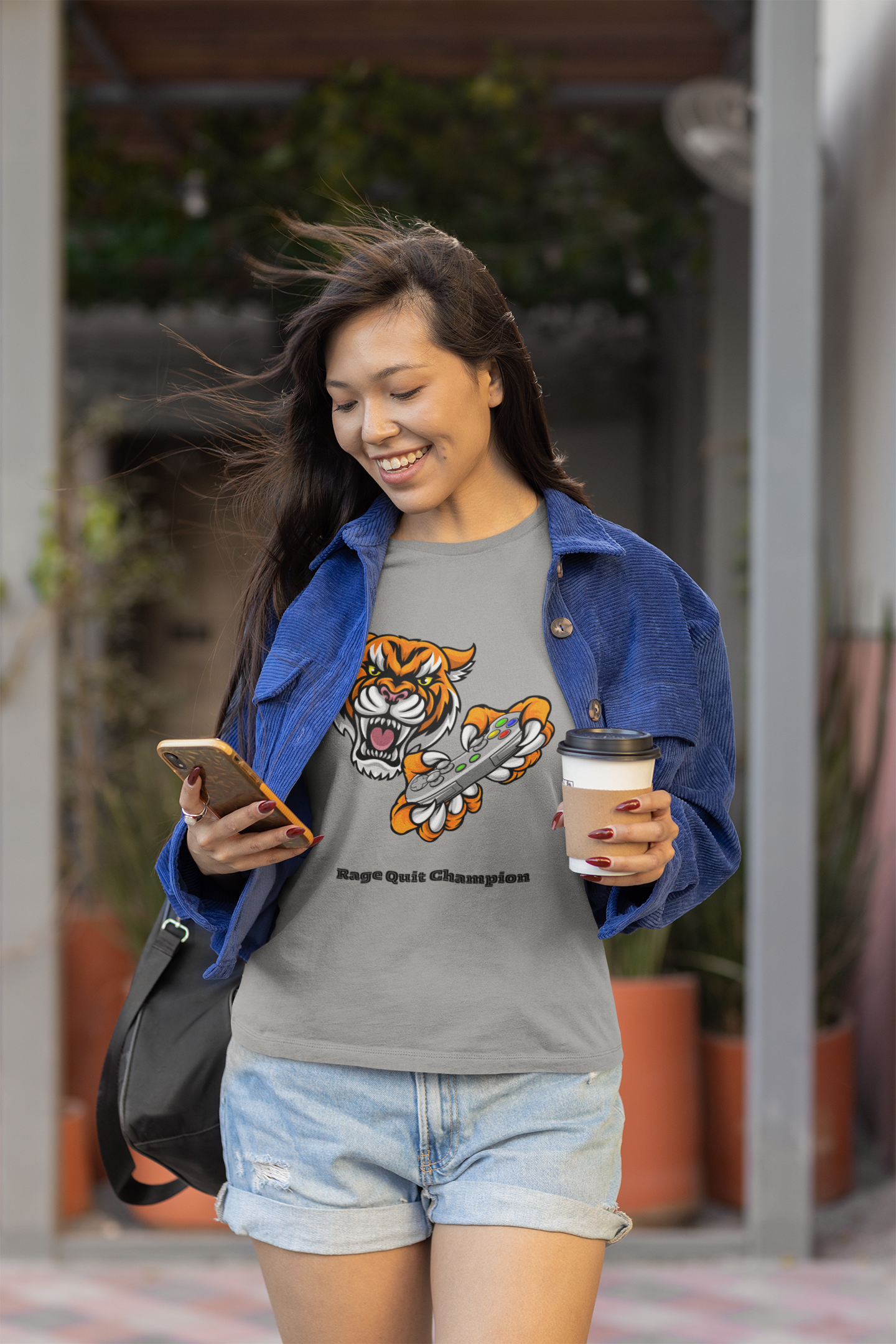 Rage Quit Champions Tiger Tee-Bella+Canvas