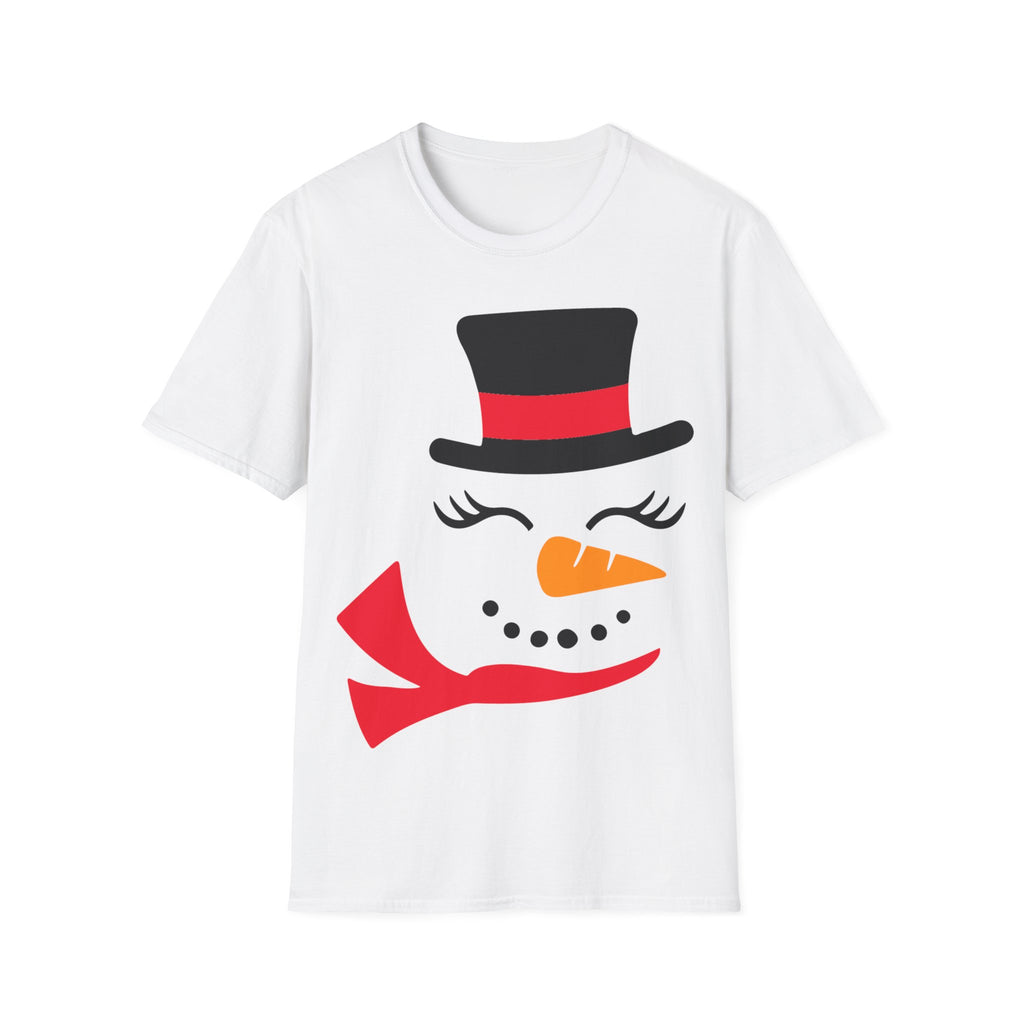 Snowman Face Unisex Softstyle T-Shirt