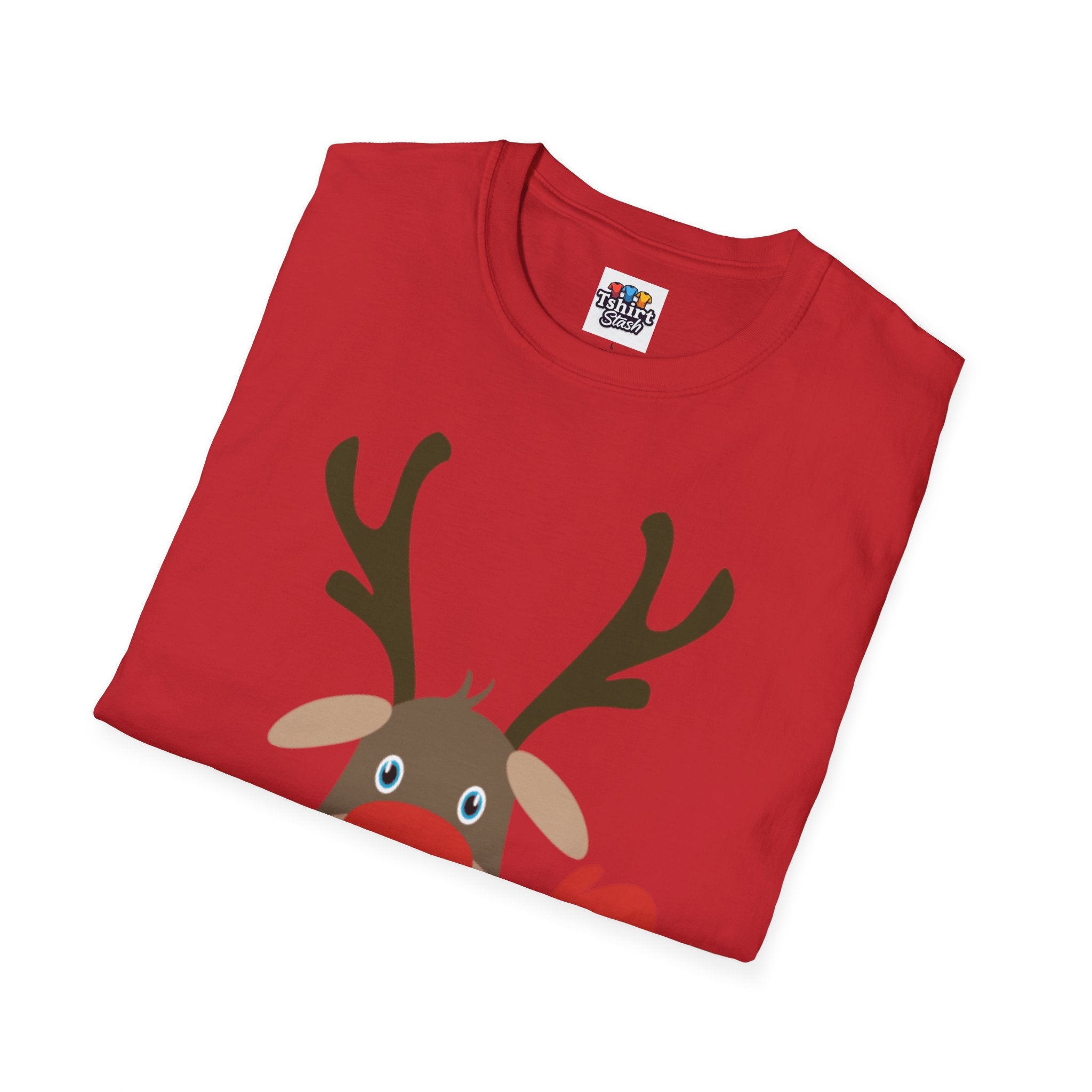 Christmas Reindeer Waving T-Shirt