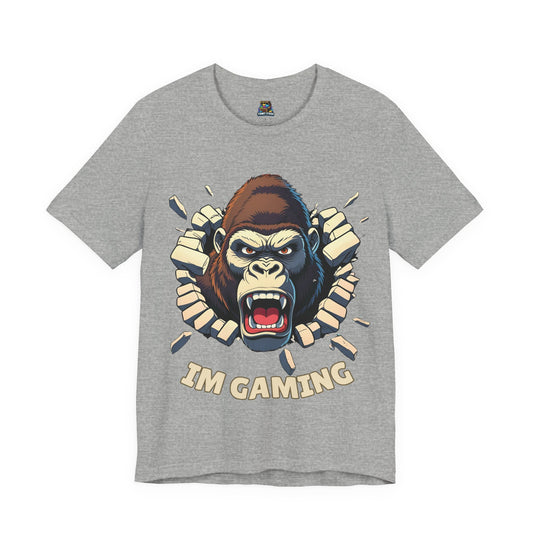Gaming Gorilla Smashing Through Wall Design - Bella+Canvas