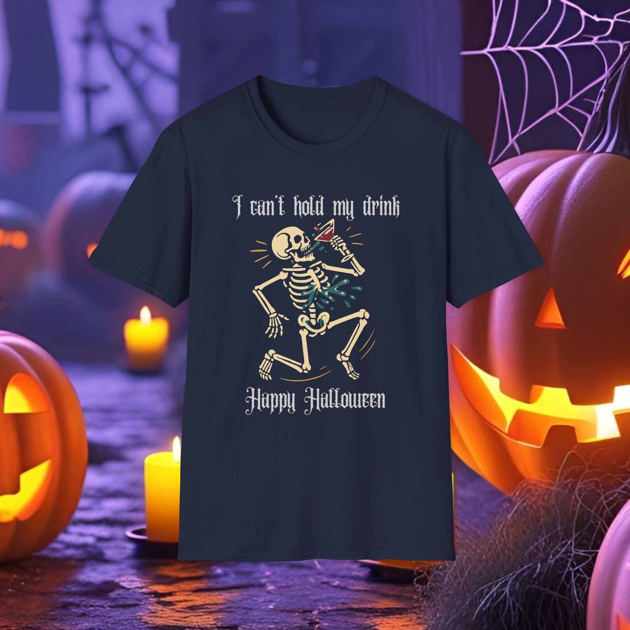 I cant hold my drink skeleton halloween T-Shirt