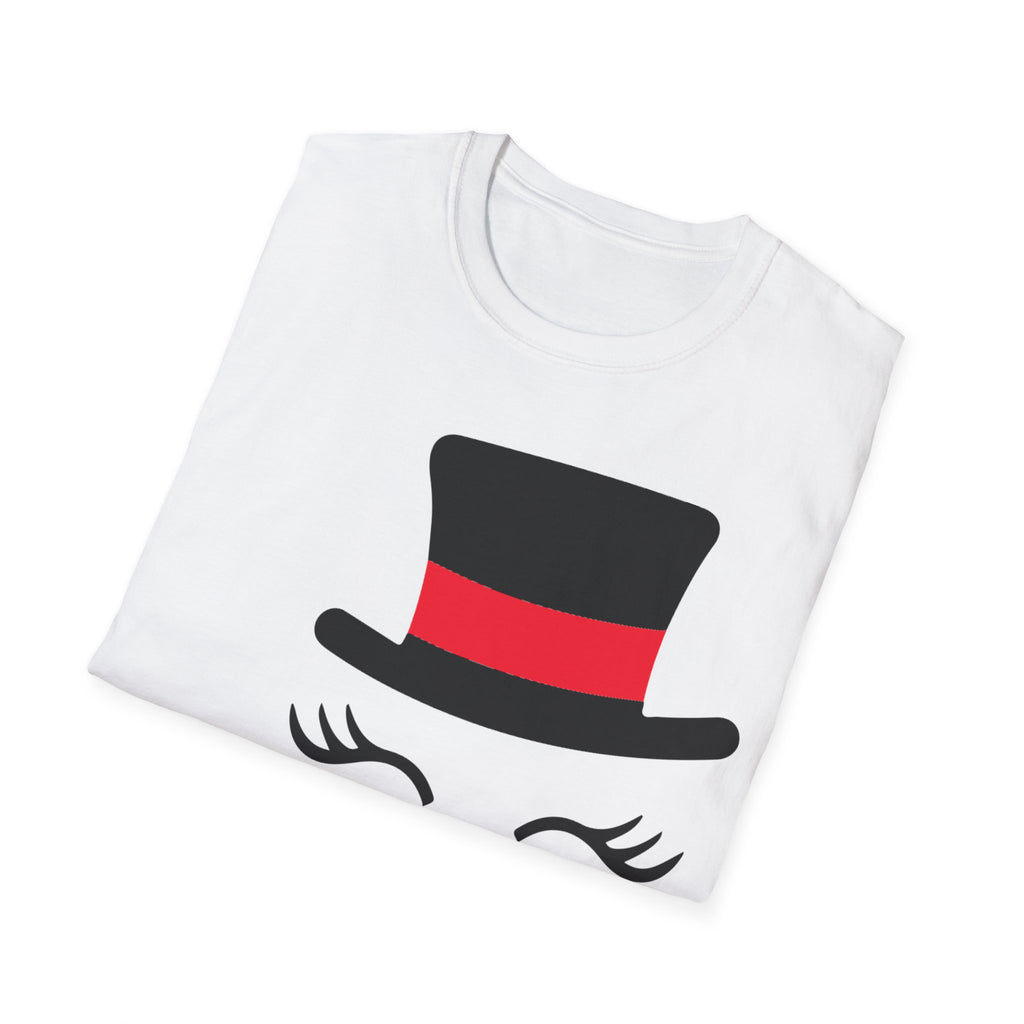 Snowman Face Unisex Softstyle T-Shirt