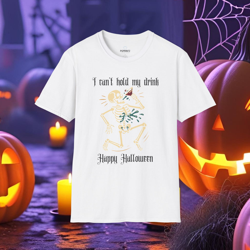 I cant hold my drink skeleton halloween T-Shirt