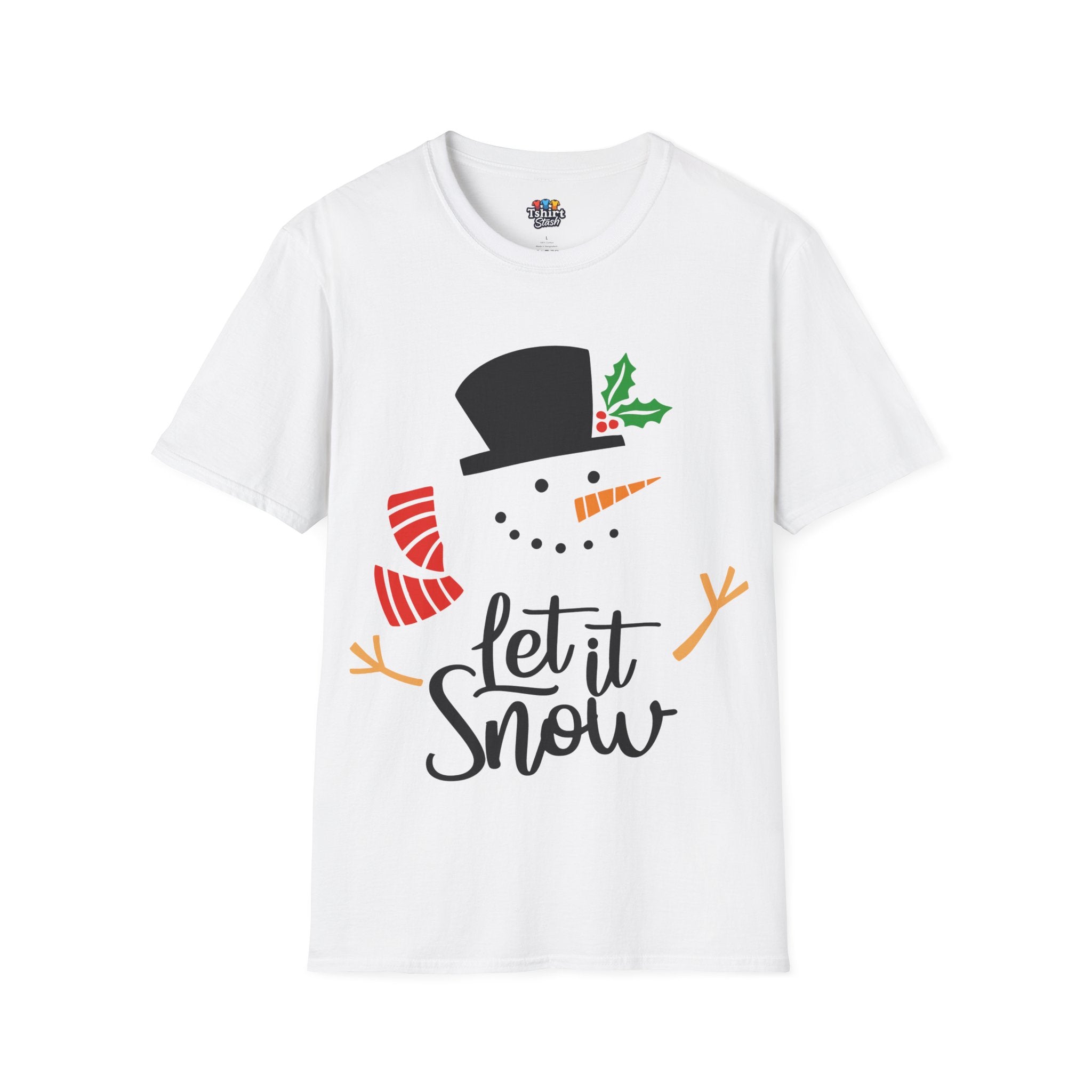 Christmas Snowman Let it Snow T-Shirt
