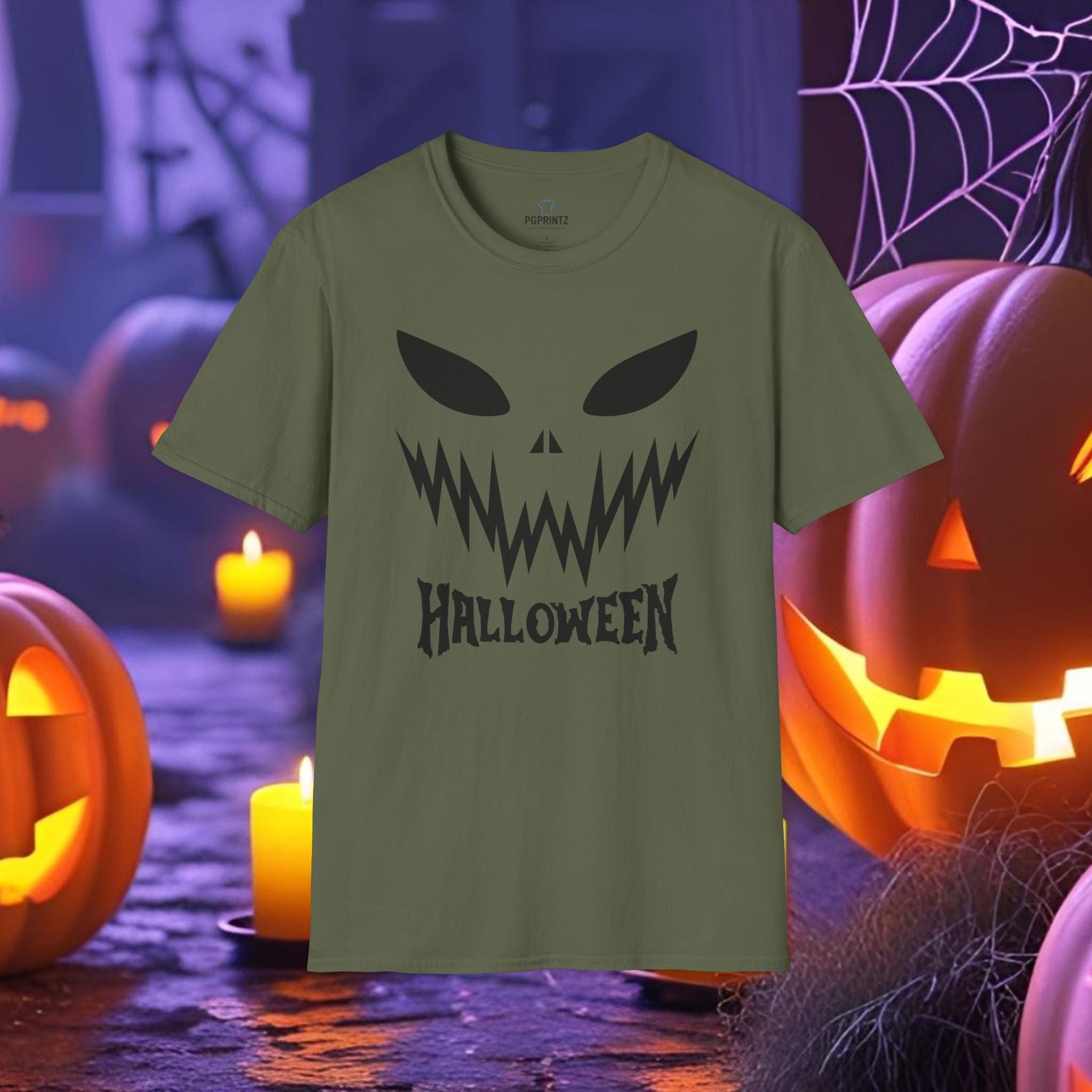 Scary Face Halloween T-Shirt