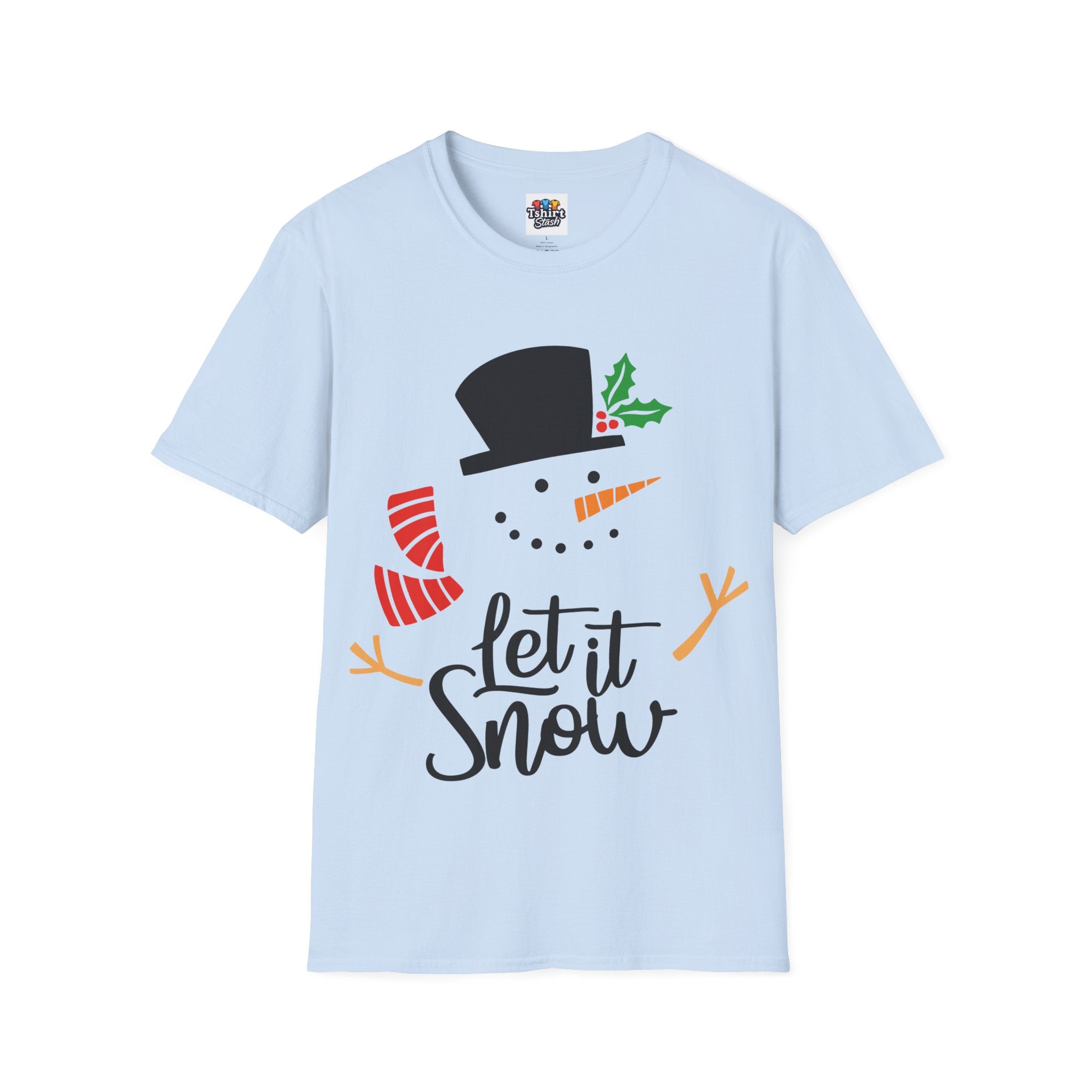 Christmas Snowman Let it Snow T-Shirt