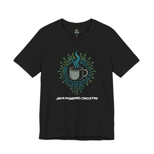 Java Powered Circuitry – Geek Coffee & Code Tee - Bella+Canvas