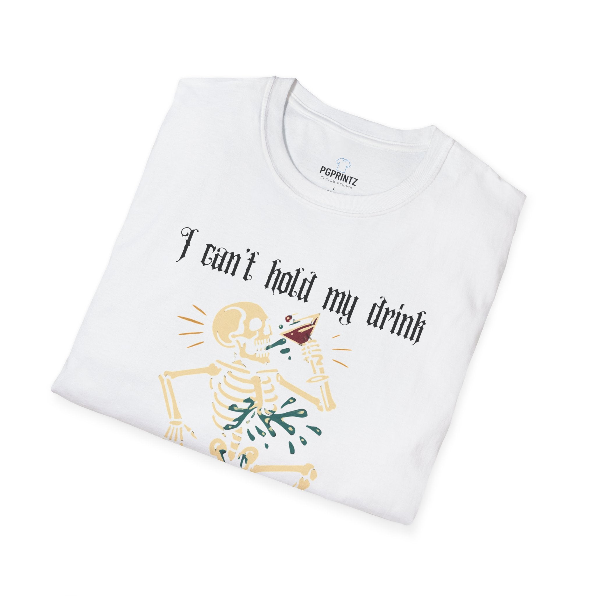 I cant hold my drink skeleton halloween T-Shirt