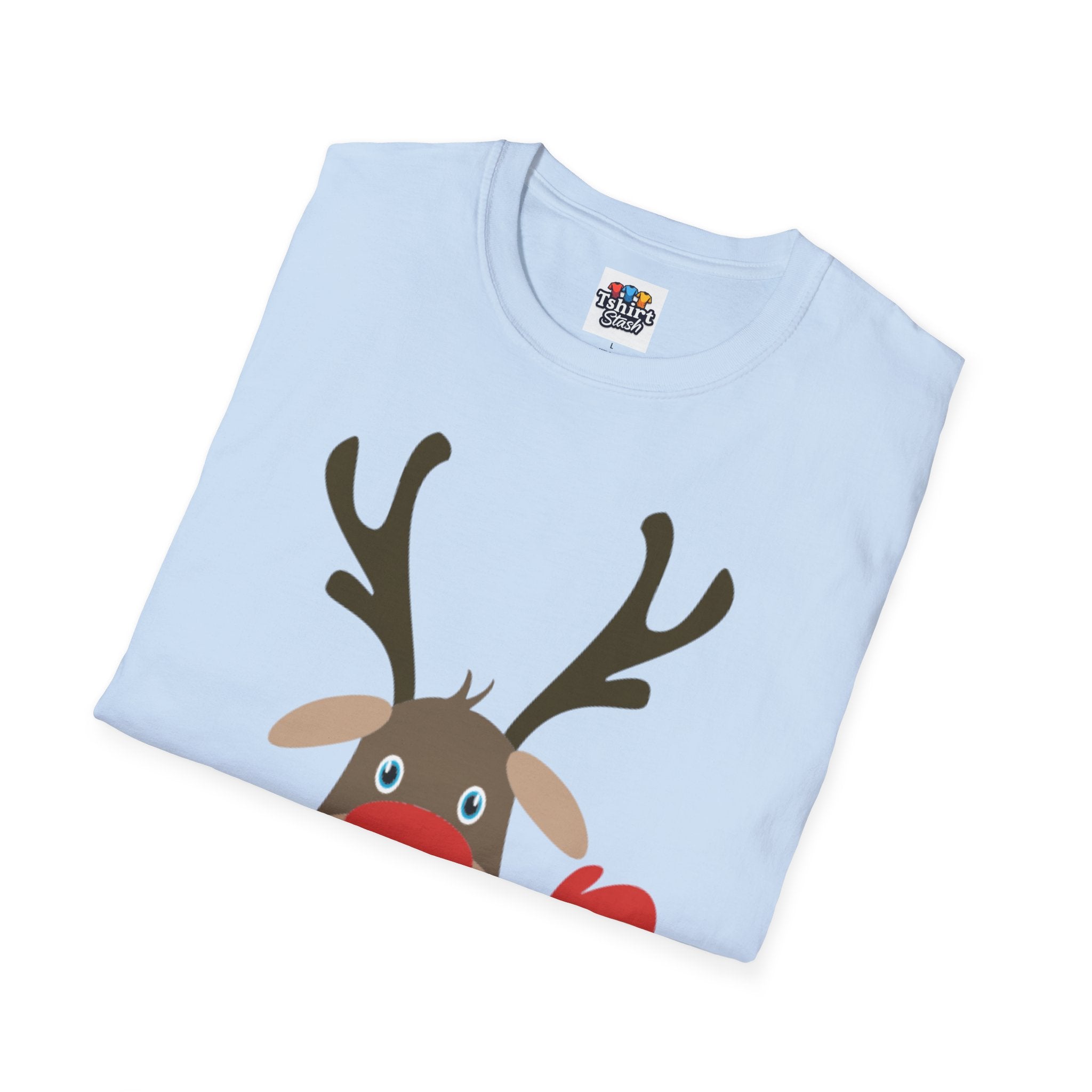 Christmas Reindeer Waving T-Shirt