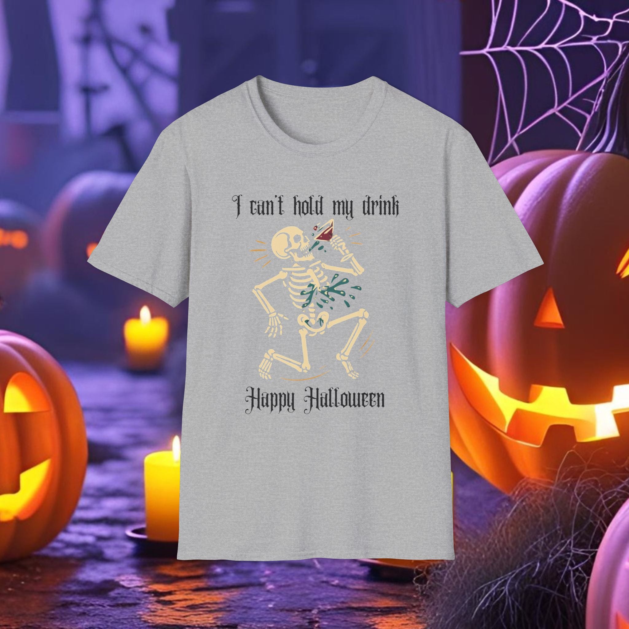 I cant hold my drink skeleton halloween T-Shirt