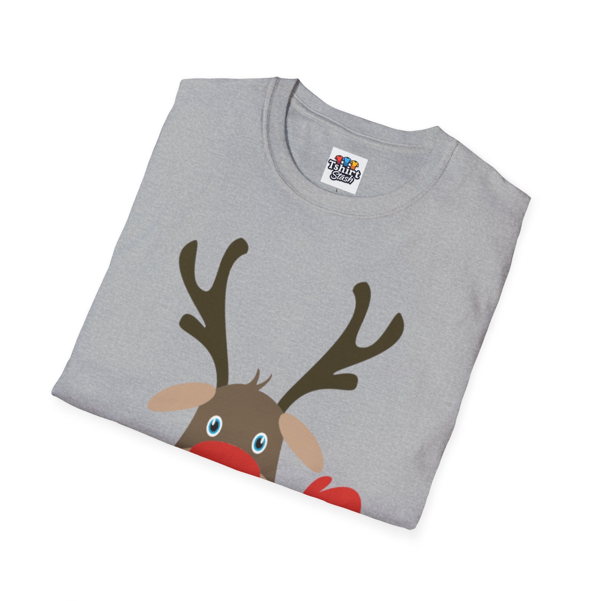 Christmas Reindeer Waving T-Shirt
